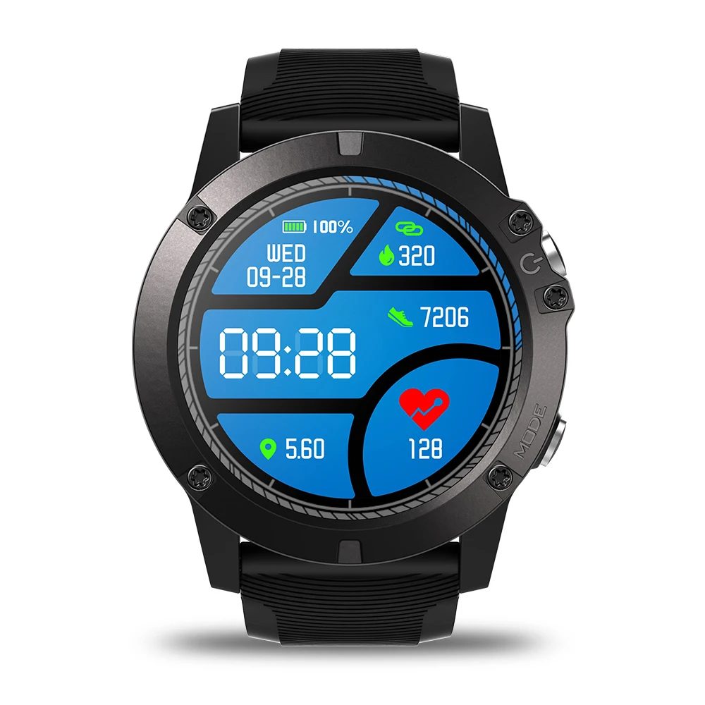 Zeblaze VIBE 3 Pro Smartwatch цветной сенсорный дисплей спортивные Смарт-часы пульсометр IP67 водонепроницаемый погода удаленный Музыка для мужчин - Цвет: black