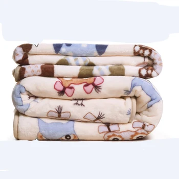 

Modern Plush Home Blanket Coral Fleece Swaddle Baby Student Cover Bedclothes Quilt Travel Plaid Sleeping