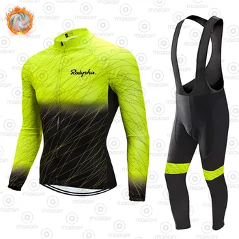 Raphaful-Conjunto de camisetas térmicas de lana para Ciclismo, Maillot para bicicleta de montaña, Invierno, 2020