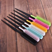1pc pente de cabelo profissional cauda afiada pente evitar a perda de cabelo escova de cabelo salão de beleza ferramenta estilo pente vários pente de dentes pente
