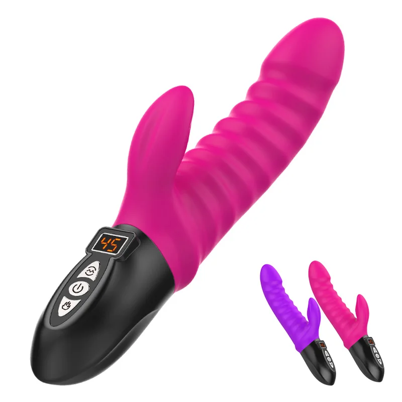 G Spot Вагина фаллоимитатор вибраторы для женщин 12 режимов Вибрация LCD 45 °