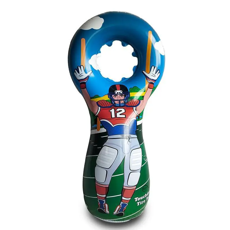 Factory Direct Selling PVC Inflatable Rugby Ball Toy Tumbler, Environmentally Friendly Inflatable Rugby Ball Tumbler Wall Wholes