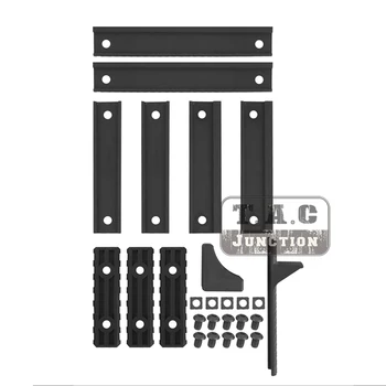 

Deluxe Rail Panel Cover Kit Handguard Protector With Rail Section 8-Rib Handstop For KAC URX III 3.1 Textured