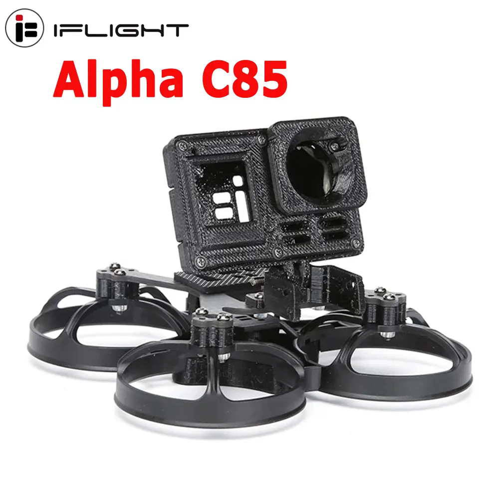 

IFlight Alpha C85 Pusher Whoop 2inch FPV Frame kit with Naked GoPro Hero8 case TPU & BEC board / Insta360 GO Case TPU for Drone