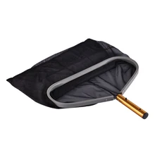 Бассейн грабли для листьев прочный практичный портативный алюминиевый каркас Черный инструмент для спа мелкоячеистый сачок для чистки легкий сверхмощный