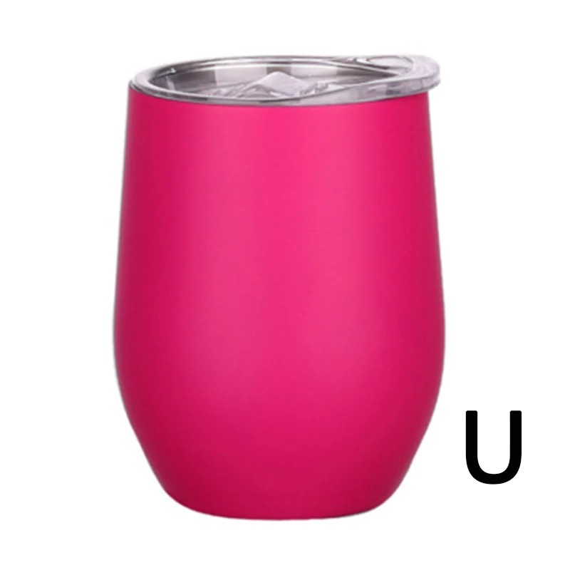 Стакан для вина 12 унций с герметичными крышками винные очки из нержавеющей стали