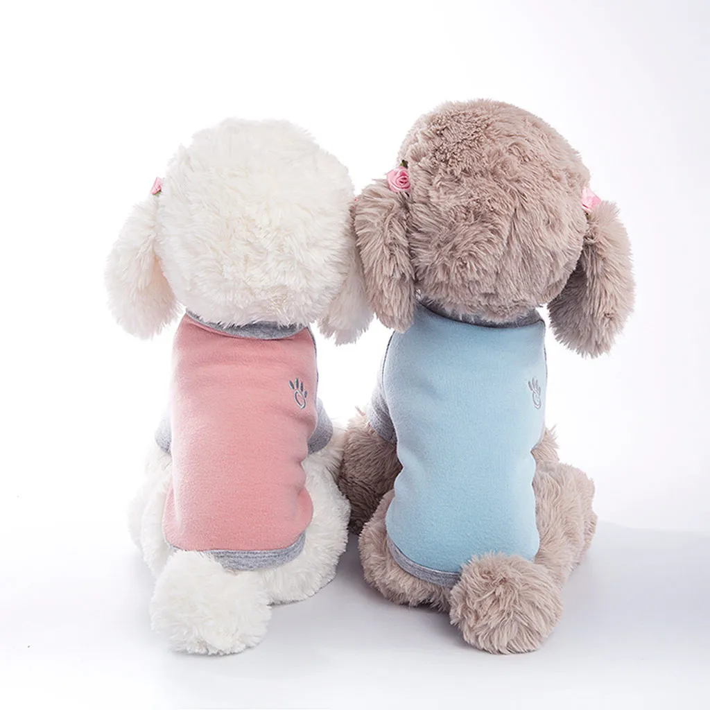 

Pet Winter Dog clothes Splice Color Dog Costumes Pet Dog Cat Bottoming Vest Shirt Clothing For Puppy Small Big Dogs Costumes