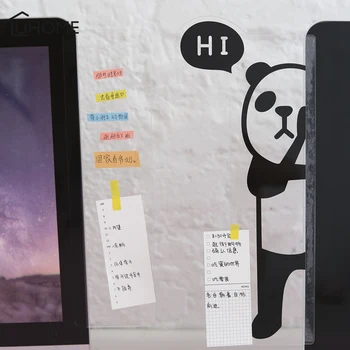 

Cartoon Panda Lion Acrylic Monitor Message Memo Board for Sticky Notes Transparent Name Card Holder Desktop Storage Rack