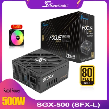 

Seasonic 500W PC PSU Computer Power Supply Rated 500 Watt 12cm Fan 12V SFX-L PC Power Supply GOLD 80PLUS For Game Office