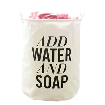 

English Cotton Linen Hamper Add Water And Soap Cleaning Bag Bucket Home Case For Homeuse Bag Case Kep Bathroom