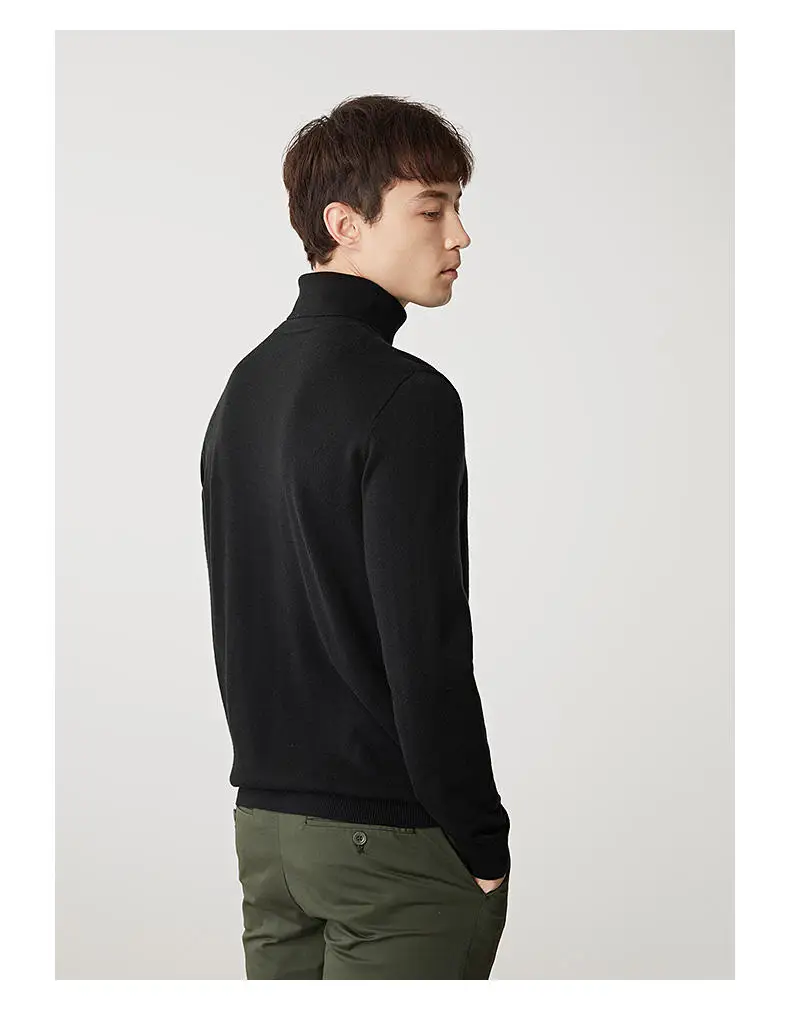 High-Neck Sweater Men Pullovers Quality Male Turtlenck Pullover Men Autumn Winter Thicken Turtle-neck Sweaters Mens MuLS Brand 6