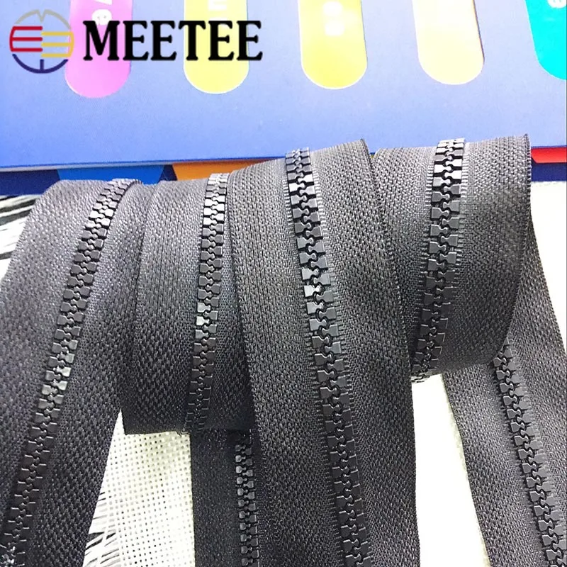 5/8 метров Meetee №5# открытая полимерная молния для шитья сумки на молнии экологически чистые Куртки Пальто Пуховые молнии DIY аксессуары для одежды