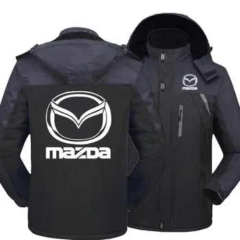 

Men Brand Clothing Outwear jacke Winter Men's for Mazda Overcoats Hooded Jackets Men And Women Thick Fleece Warm Windproof Coat
