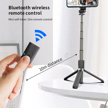 

2020 Wireless Bluetooth Selfie Stick Tripod With Remote Controller 360°Easy Switching Foldable Tripod For Phone For Sport Camera