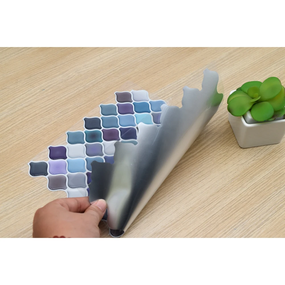 

1pc Lantern Series Bohemian Tiles Wind 3d Wallpaper DIY Remove Kitchen sticker Bathroom Home Decor Waterproof Vinyl paper