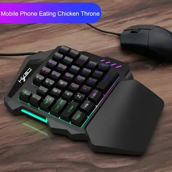 

RGB Mini Keyboard Ergonomics Gameing Keyboard One-Handed Keyboard V100 One Handed Gaming Mechanical Mini Game Key Pad