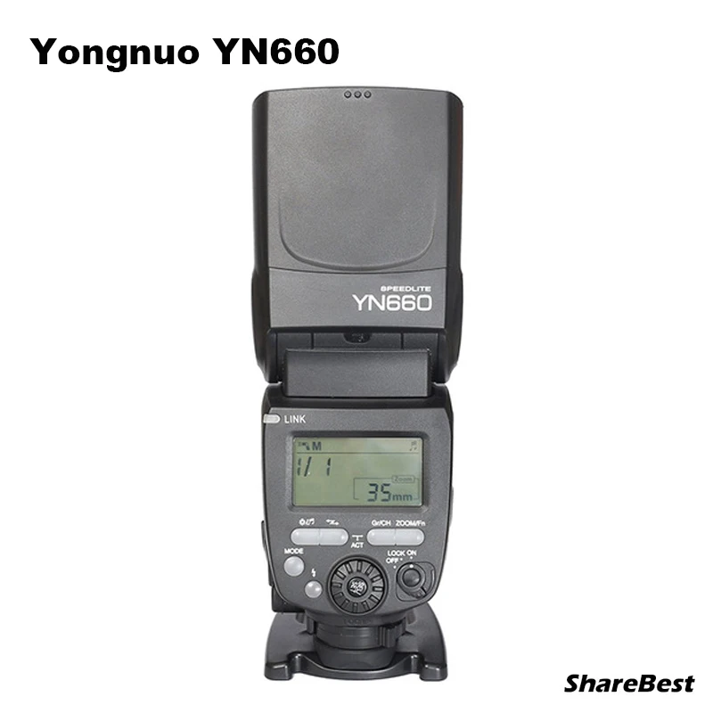 YONGNUO YN660 YN 660 GN66 2 4G Вспышка Speedlite беспроводной радиоприемник для Canon Nikon с