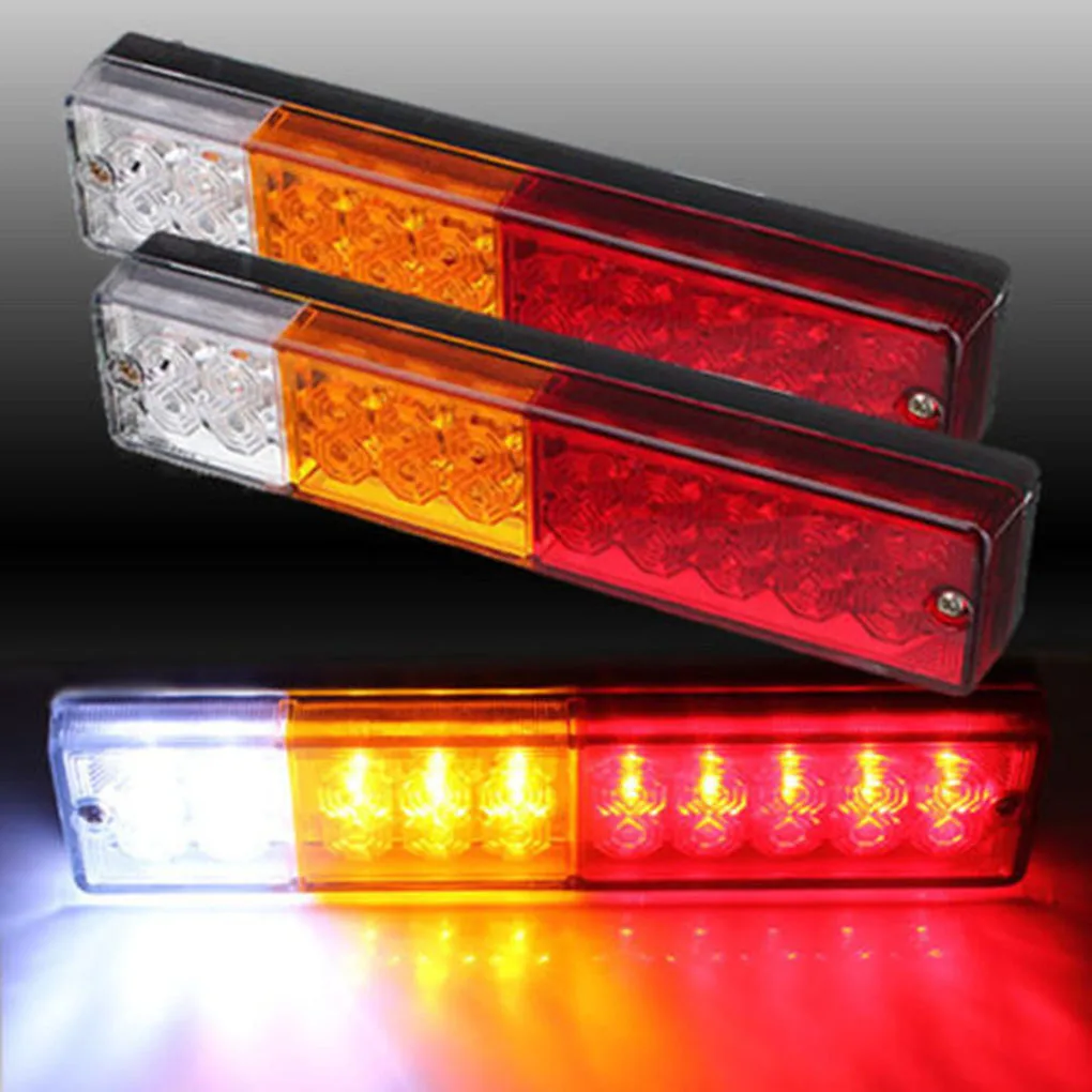 1 пара Водонепроницаемый 10-30 в караван грузовик прицеп 20LED Стоп задний фонарь индикатор - Испускаемый цвет: as picture