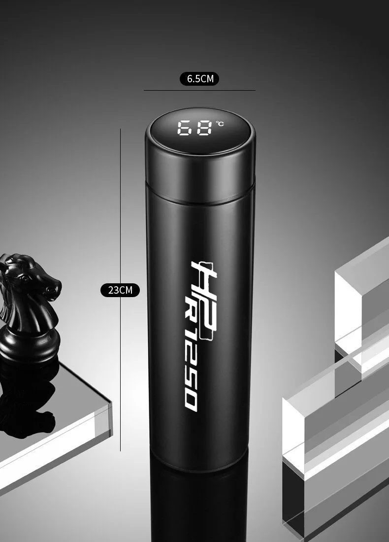 

500ml smart vacuum flask, temperature display vacuum flask, for BMW R1250GS Rallye HP R1250 GS R1250HP 2018 2019 2020 2021