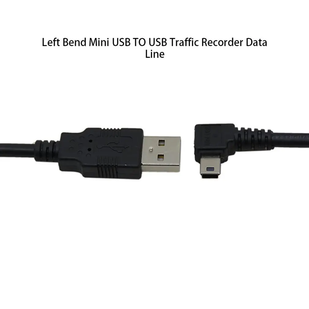 1 шт. USB 2,0 A штекер для мини 5 Pin Левый Угловой 90 штекер 90 градусов кабель для передачи данных Шнур Черный Прямая поставка Горячая Распродажа