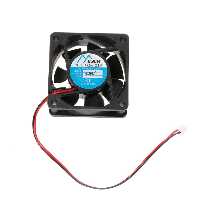 60mm×60mm×25mm DC 12V 24V 2-Pin Cooler Brushless PC CPU Case Cooling Fan 6025 | Компьютеры и офис