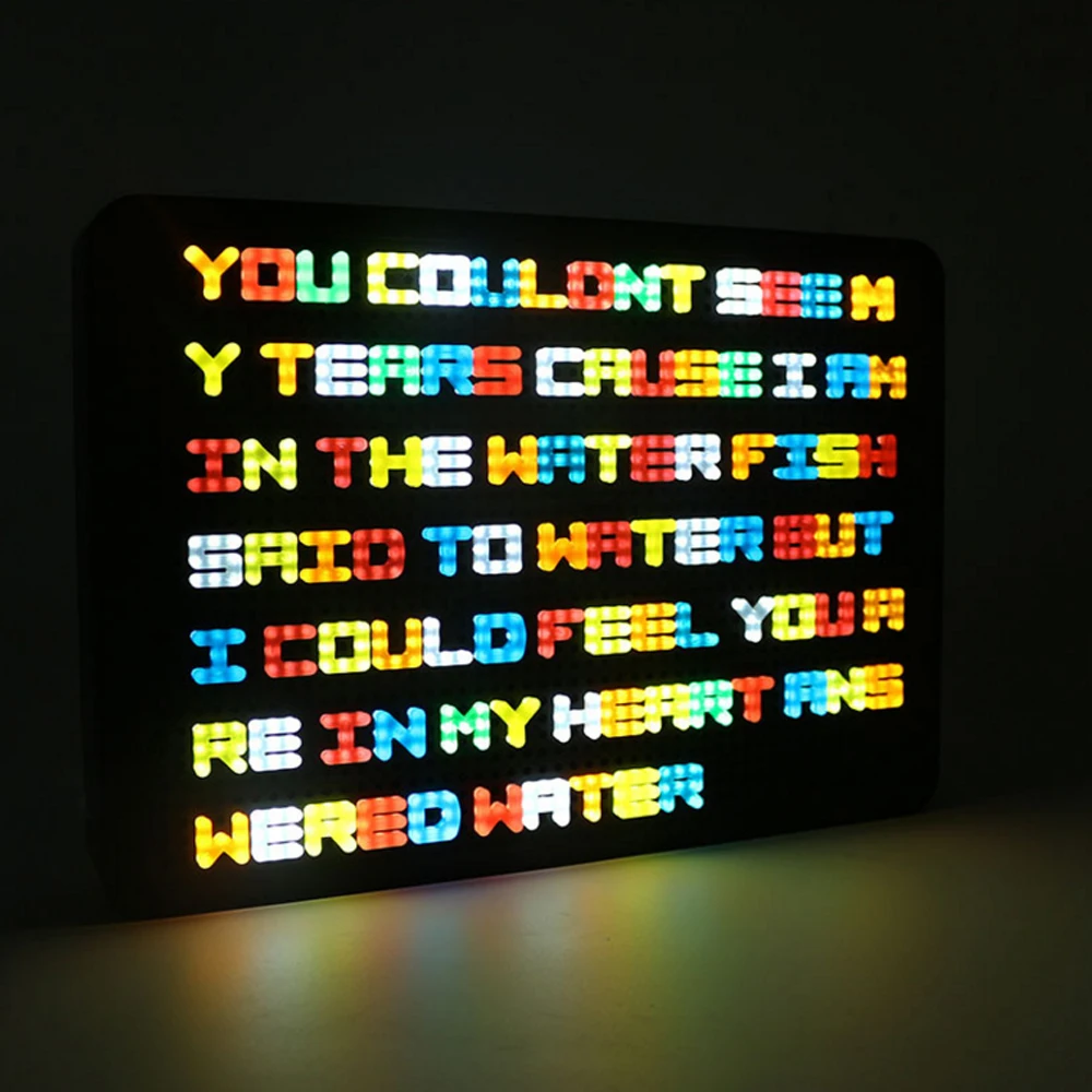 

Alphabet Light Box Message Board Lightbox A4 A5 LED Combination Night lamp Box DIY Letters Symbol Cards Decoration Lamp