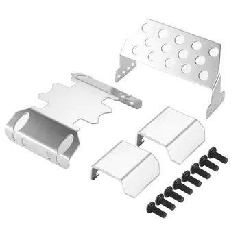 

5pcs Metal RC Car Chassis Protective Plate Convenient Practical User-friendly Design for Axial SCX10 II RC Climbing Car