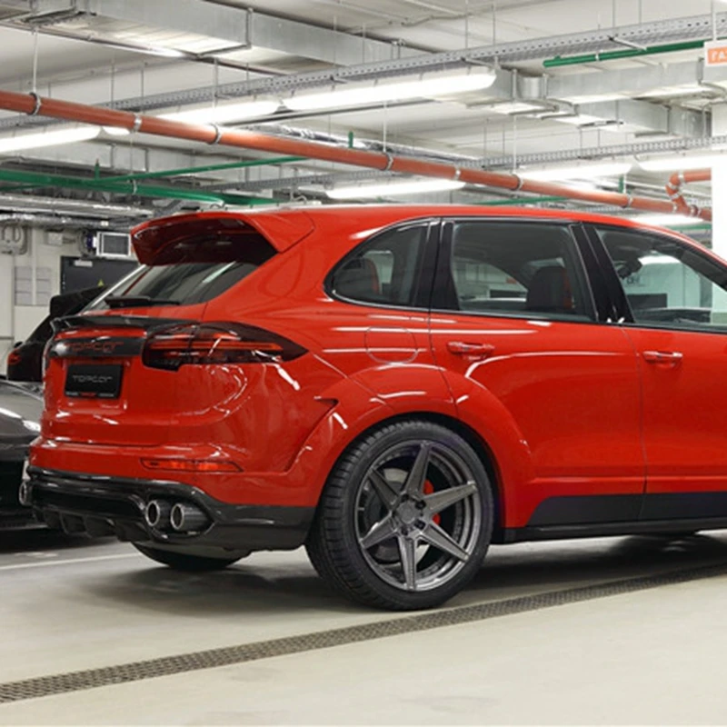 Автомобильный спойлер из углеродного волокна для Porsche Cayenne 958 Turbo S Sport 4 дверный 2015