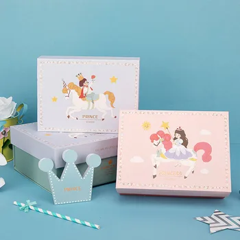 

Baby Shower paper gift box packaging box Children's Fine and High-end Gift Box Birthday Party Decorations Kids Sugar Boxes 1pcs