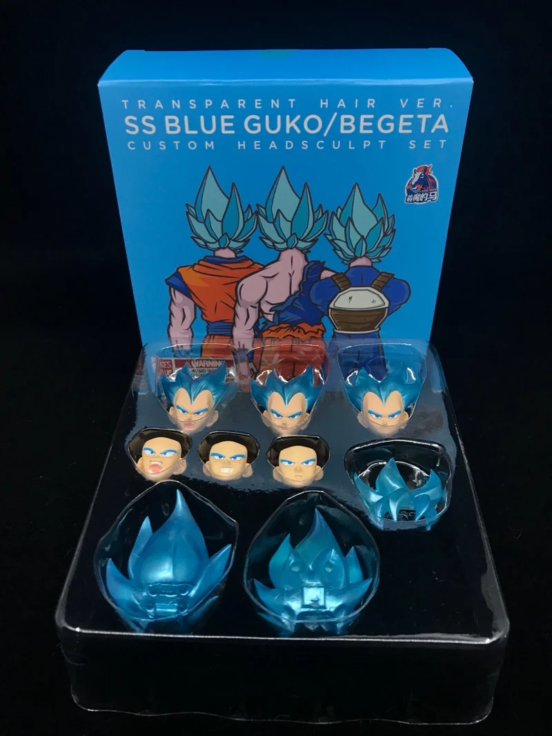 Demoniacal Fit Super Saiyan детали с синей головкой для Bandai Dragon Ball SHF Son Goku Vegeta модели Brinquedos |