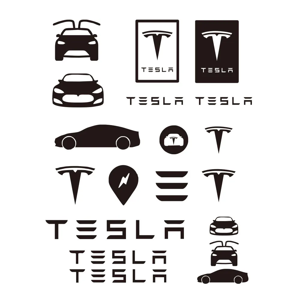 27 см X 23 для наклеек Tesla графическая наклейка s Logo TM3 TMX TMS автомобильная