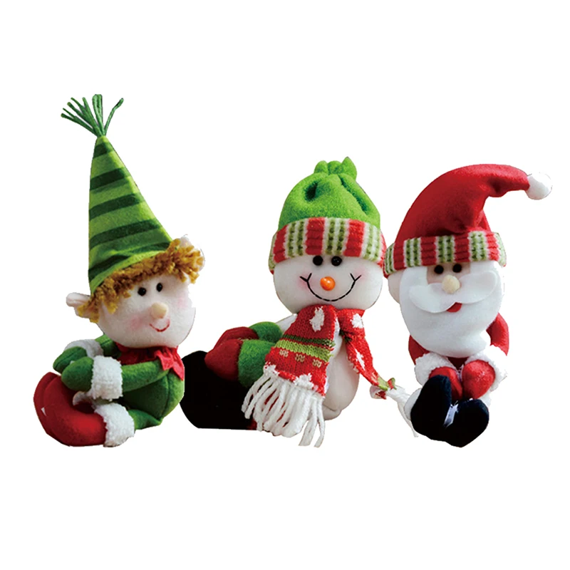 Christmas Party Supplies Creative Red Wine Bottle Covers Set Christmas Santa Claus Snowman Elk Bottle Cover Cloth Xmas Gift Bag