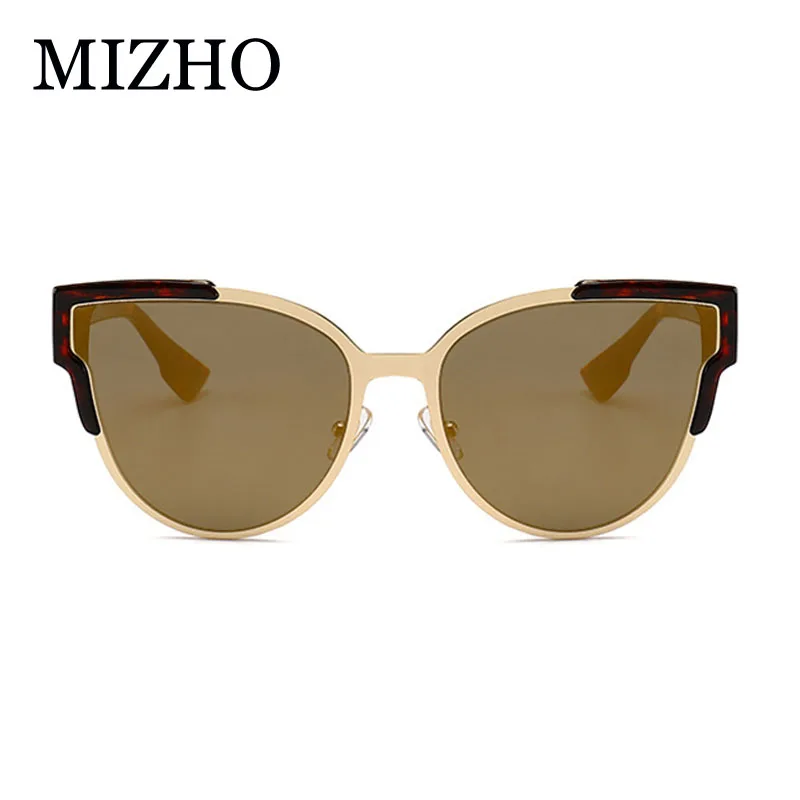 MIZHO новые модные солнцезащитные очки женские кошачий глаз брендовые дизайнерские винтажные цвета серые градиентные женские маленькие солнцезащитные очки прозрачные оттенки
