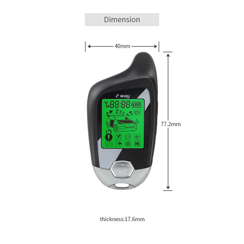 US $74.39 Easyguard 2020 High Quality 2 Way Lcd Car Alarm Ultrasonic Sensor