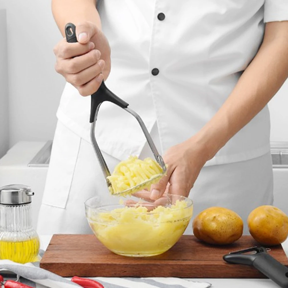Сок с длинной ручкой пресс для картофеля кухонные принадлежности пюре ручной нержавеющая сталь пресс прочный