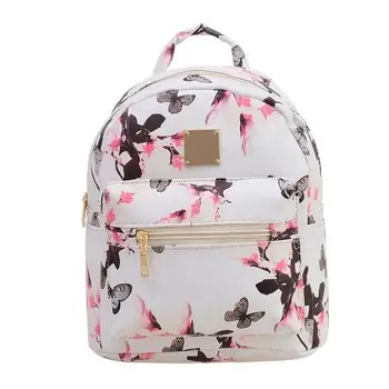 

Fashion School Bags for Teenage Girls Female Korean Style Floral Suede Backpack Ladies Leisure Travel Backpack mochila mujer