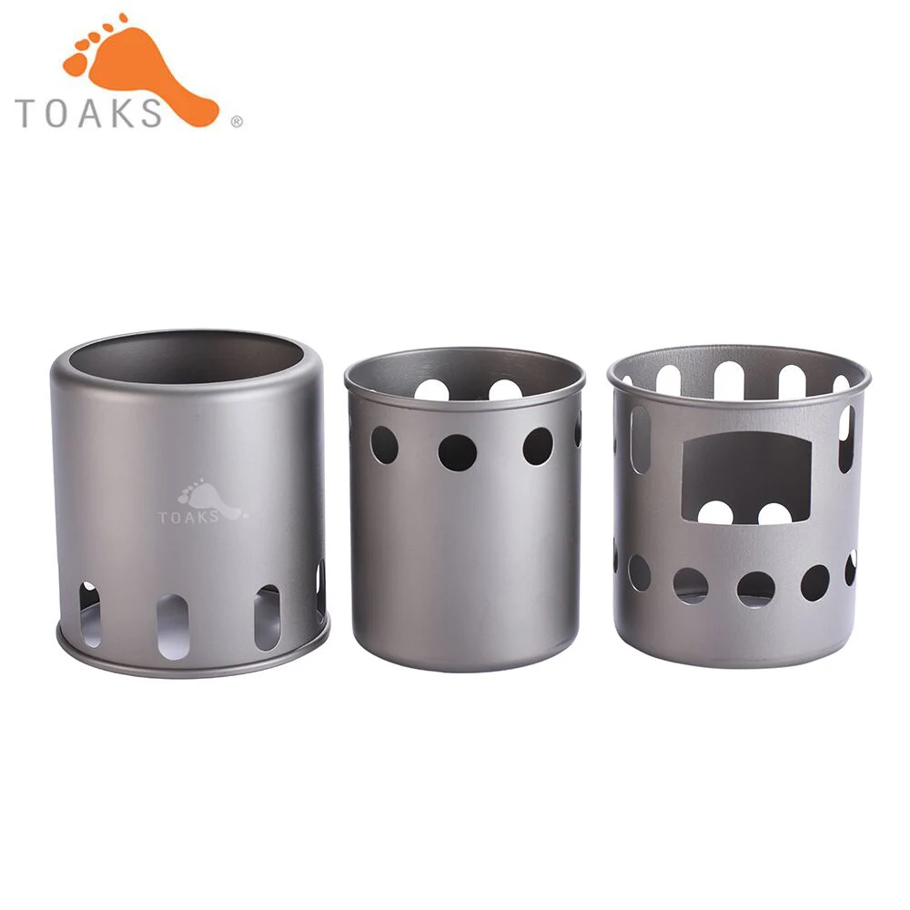 TOAKS Titanium Wood Gas Stove Outdoor Camping Stove Backpacking Wood  Burning Stove 151g 5.4oz STV-12 - AliExpress