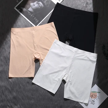 

3Pcs New Women Plus Size Safety Anti-emptied Pants Cotton Nylon Seamless Mesh Breathable Comfortable Seamless Hot Shorts Panties