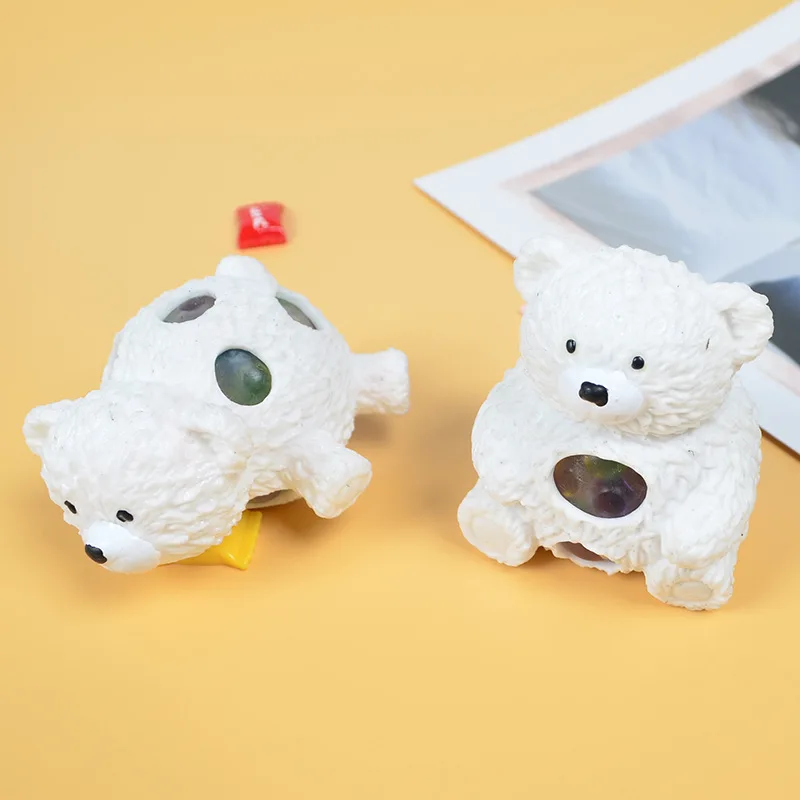Детские игрушки мягкие cadeau femme креативный милый медвежонок мяч сжимаемые игрушки Виноградный Шар лопнутые шарики декомпрессионный мяч squishi
