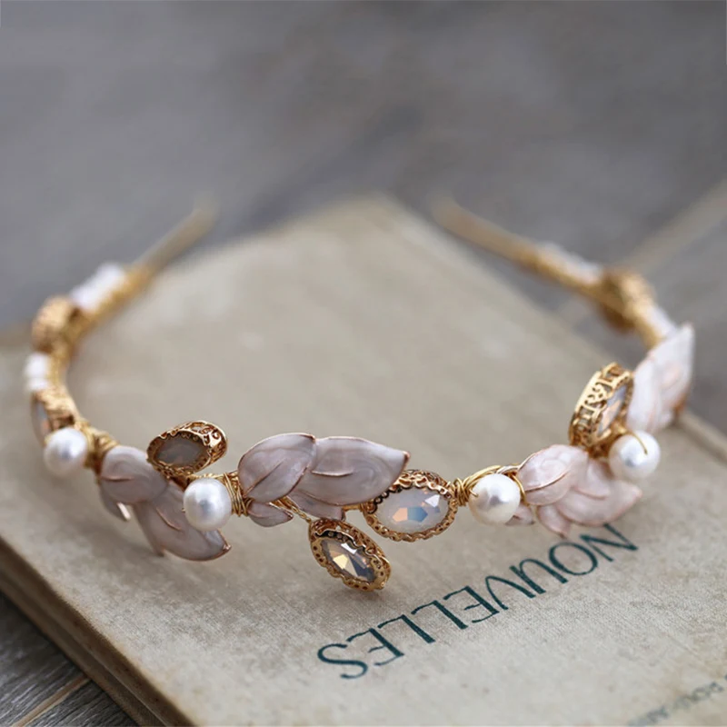 Свадебная головная повязка в разных стилях головной убор корона принцессы