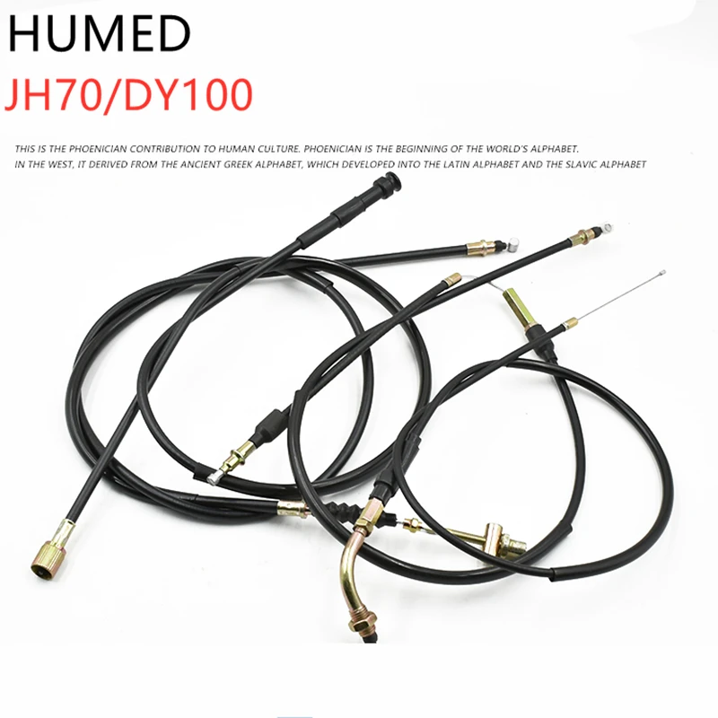 

JH70/DY100 Motorcycle Throttle Brake Speedometer Speedo Clutch Cables Lines