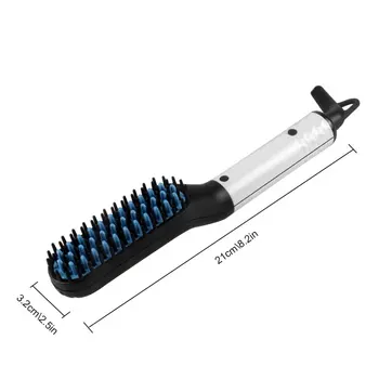 

Mini Electric Beard Styling Comb Beard Hair Straightener Beard Brush Beauty Styles Comb for Men Women Curler Hairbrush