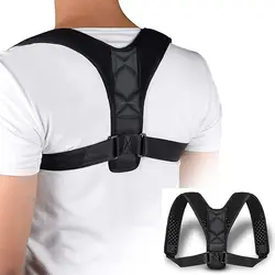 Регулируемый Корректор осанки для спины и плеч для взрослых и детей, корсет для поддержки позвоночника и спины