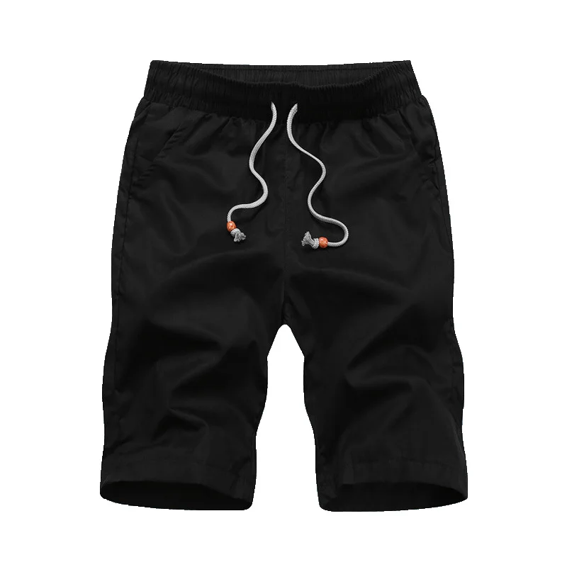 Новые мужские шорты,, повседневные пляжные шорты, качественные модные брендовые пляжные шорты с эластичной талией, мужские укороченные шорты