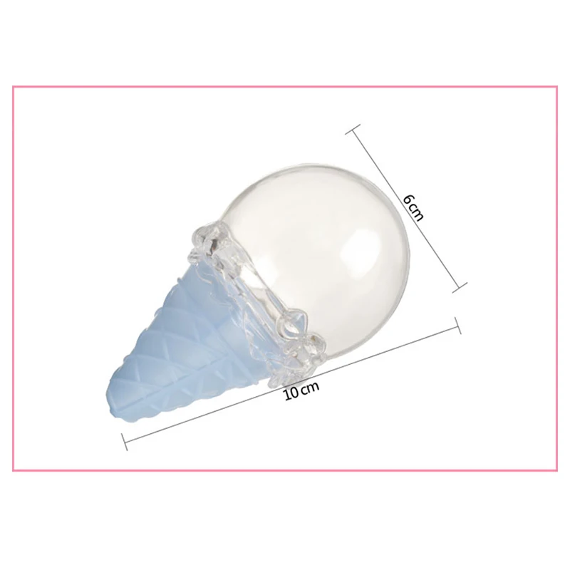 8pcs Candy Box Tubes Transparent Plastic Iced Cream Candy Box for Halloween Children E2S