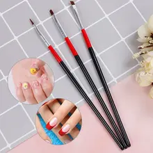3 قطعة/الوحدة زهرة خط شبكة مانيكير أداة DIY بها بنفسك جل الأشعة فوق البنفسجية من الإكليريك فرش الرسم عدة ثلاثية الأبعاد مسمار الفن بطانة اللوحة...(China)
