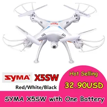 SYMA X5SW дистанционным управлением и съемкой от первого лица Квадрокоптер с камерой Wi-Fi 2,4G 6-осевой пульт дистанционного управления Дрон profissional Дрон игрушки Рождественский подарок