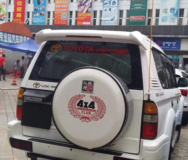 Для Prado FJ90 3400 надрезаемая подкладка, ABS Материал заднее крыло автомобиля праймер цвет задний спойлер для Toyota Land Cruiser Prado FJ90 3400 спойлер