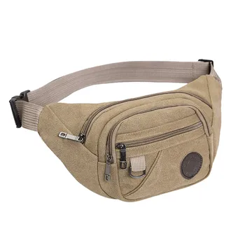 

Men Waist High Quality Canvas Belt Bag Fanny Packs Multifunction Outdoor Sport Chest Bag For Men Casual Waist Pack Wallet #j3s