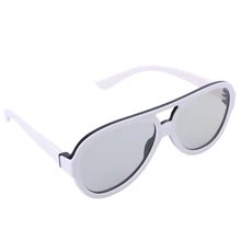 OOTDTY 3D очки Универсальные круглые Пассивные Поляризационные 3D очки для ТВ настоящие 3D кино 0,42 мм дропшиппинг